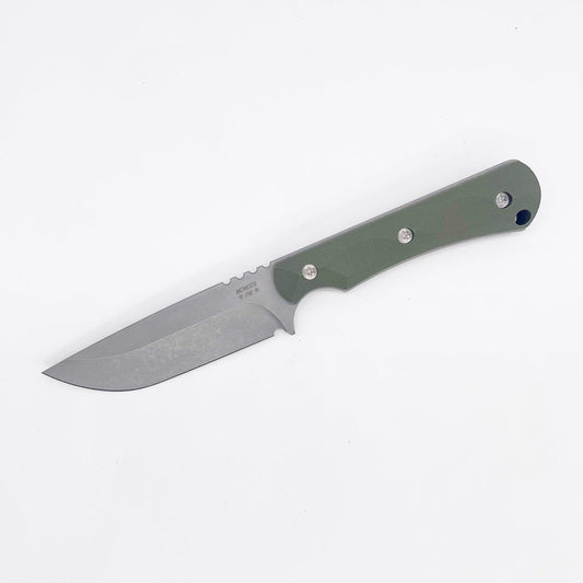 McNees Knives FX Ridge Runner SW-A – 3.7" MagnaCut Fixed Blade with OD Green G10 Handle