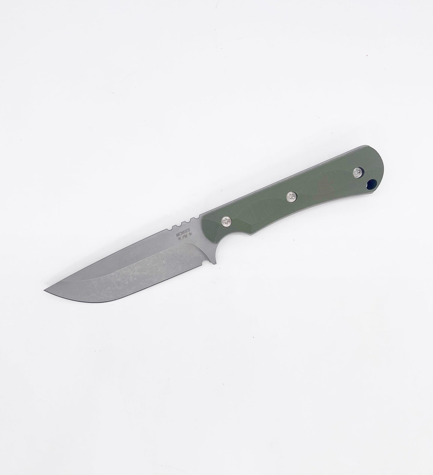 McNees Knives FX Ridge Runner SW-A â€“ 3.7" MagnaCut Fixed Blade with OD Green G10 Handle