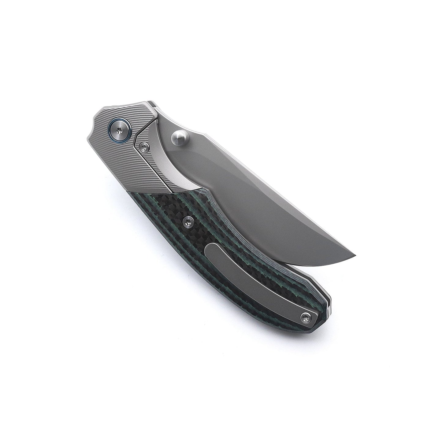 Miguron Centurion II Folding Knife Green Carbon Fiber 3.5" Sandblasted M390 Blade MGR-609GNII
