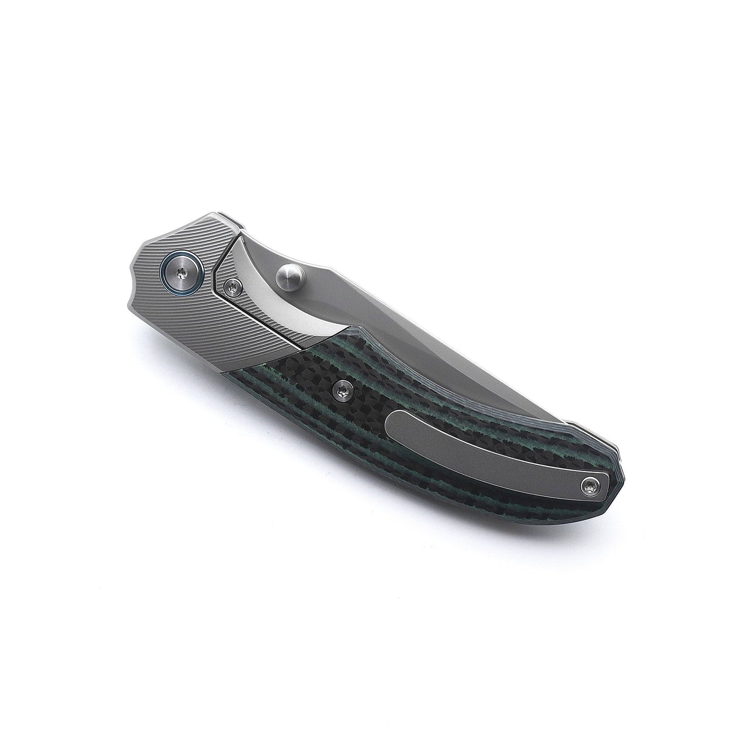 Miguron Centurion II Folding Knife Green Carbon Fiber 3.5" Sandblasted M390 Blade MGR-609GNII