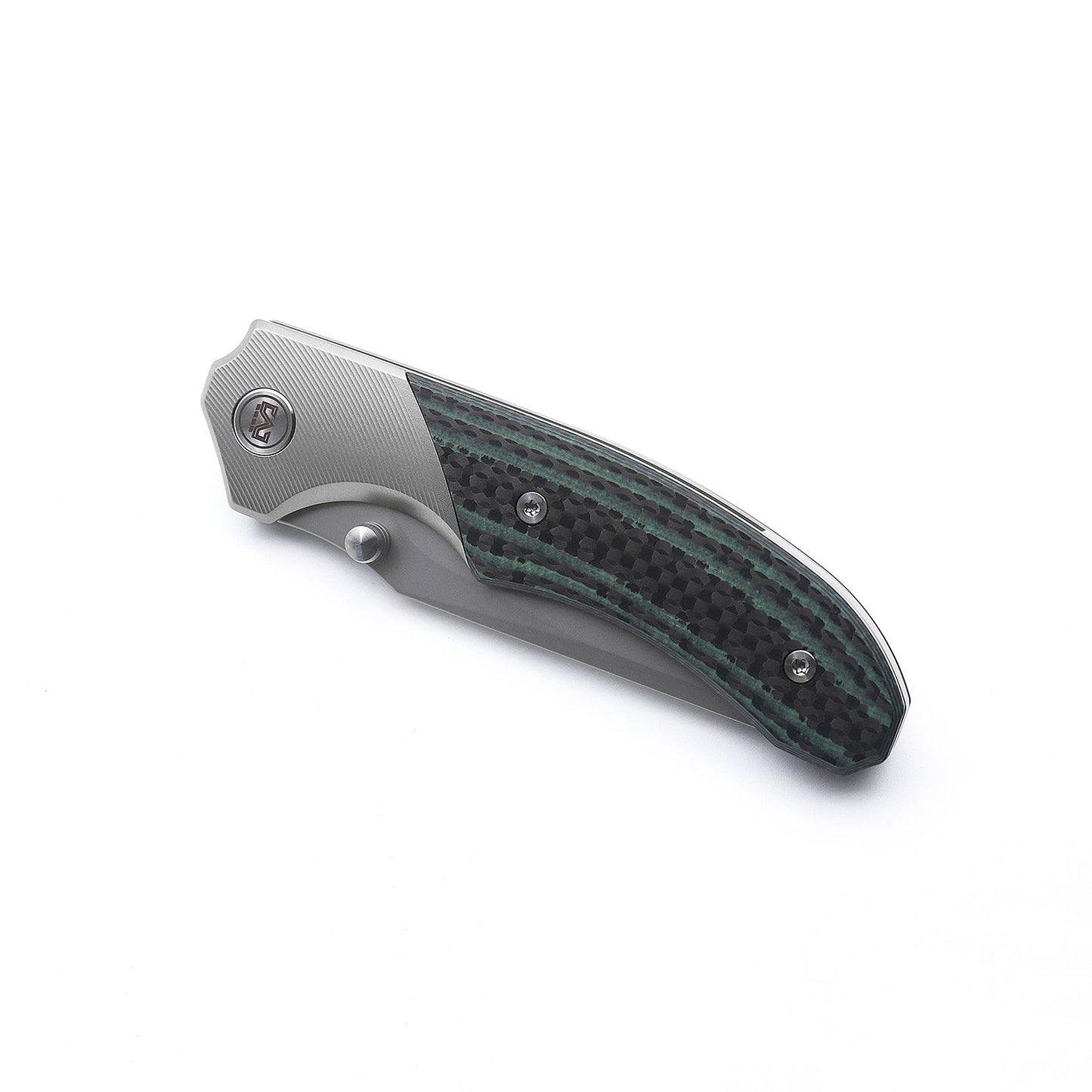 Miguron Centurion II Folding Knife Green Carbon Fiber 3.5" Sandblasted M390 Blade MGR-609GNII