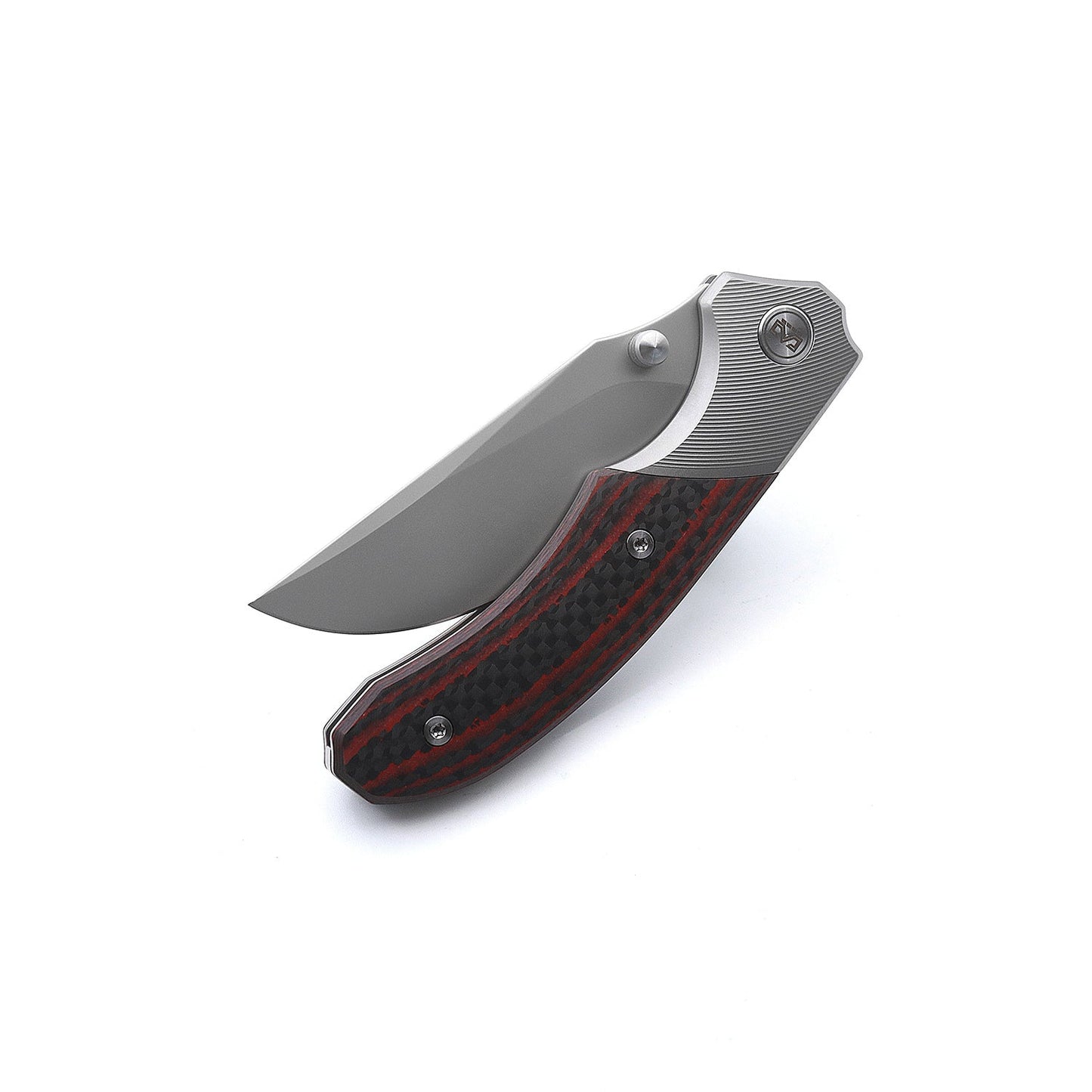 Miguron Centurion II Folding Knife Red Carbon Fiber 3.5" Sandblasted M390 Blade MGR-609RDII