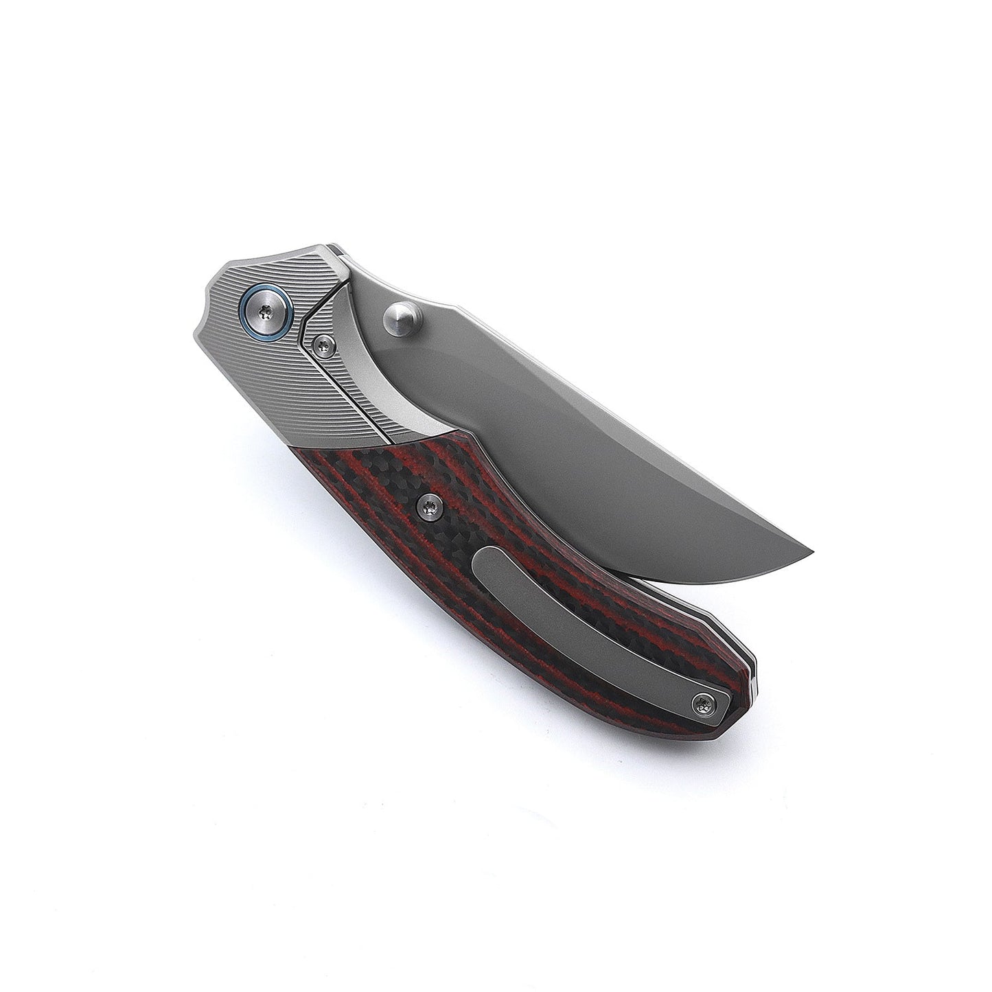 Miguron Centurion II Folding Knife Red Carbon Fiber 3.5" Sandblasted M390 Blade MGR-609RDII