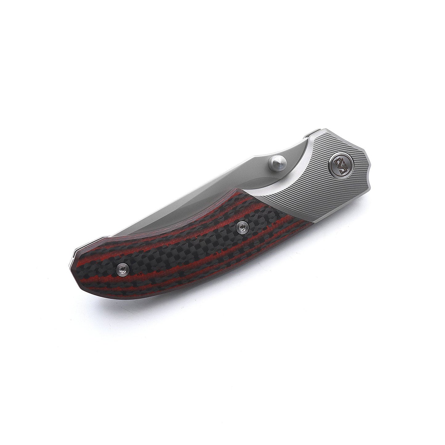 Miguron Centurion II Folding Knife Red Carbon Fiber 3.5" Sandblasted M390 Blade MGR-609RDII