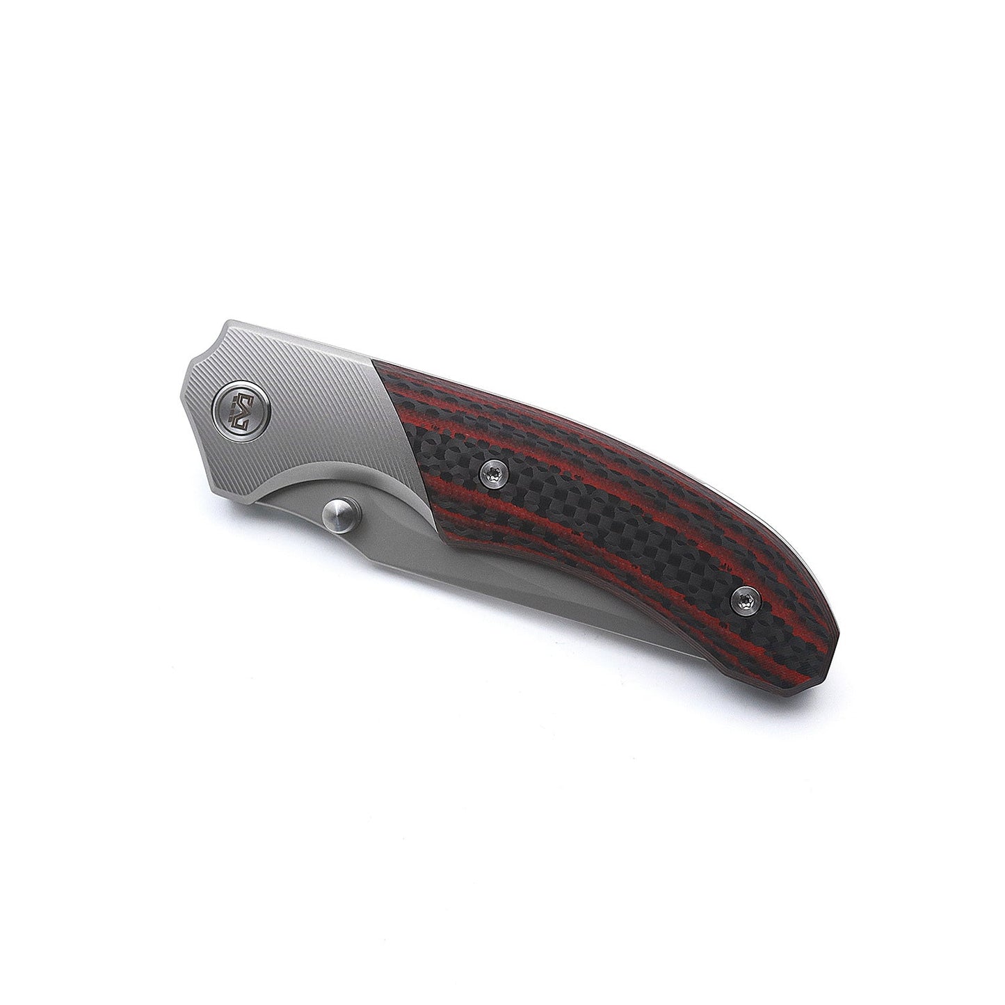 Miguron Centurion II Folding Knife Red Carbon Fiber 3.5" Sandblasted M390 Blade MGR-609RDII