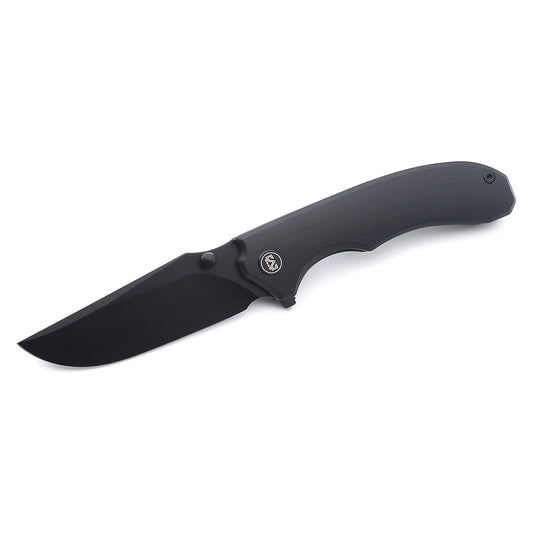Miguron Centurion Folding Knife 3.5" 14C28N Black PVD Blade Black G10 Handle MGR-812BK