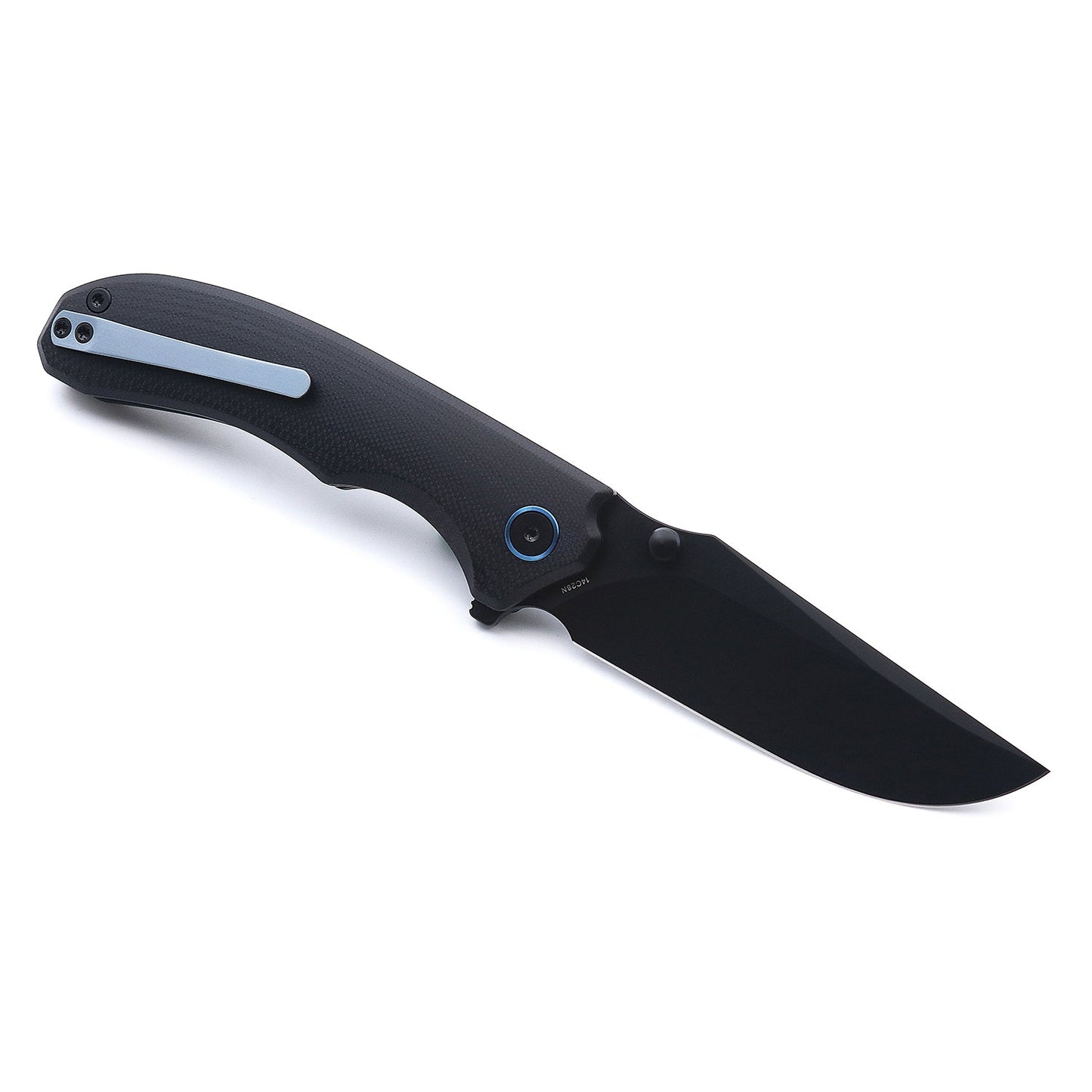 Miguron Centurion Folding Knife 3.5" 14C28N Black PVD Blade Black G10 Handle MGR-812BK