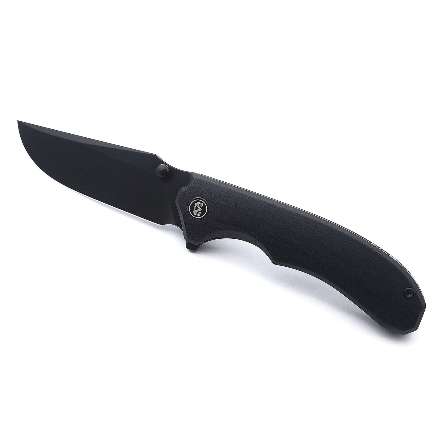 Miguron Centurion Folding Knife 3.5" 14C28N Black PVD Blade Black G10 Handle MGR-812BK