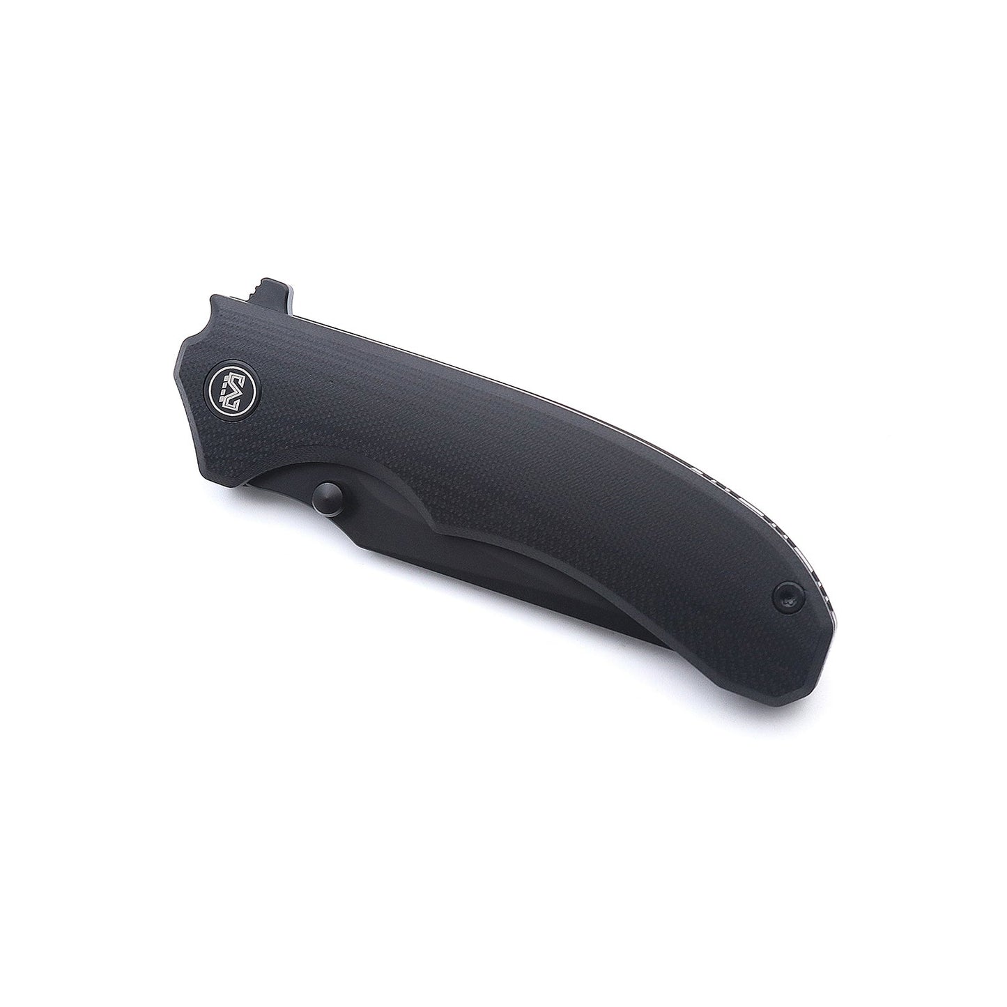 Miguron Centurion Folding Knife 3.5" 14C28N Black PVD Blade Black G10 Handle MGR-812BK