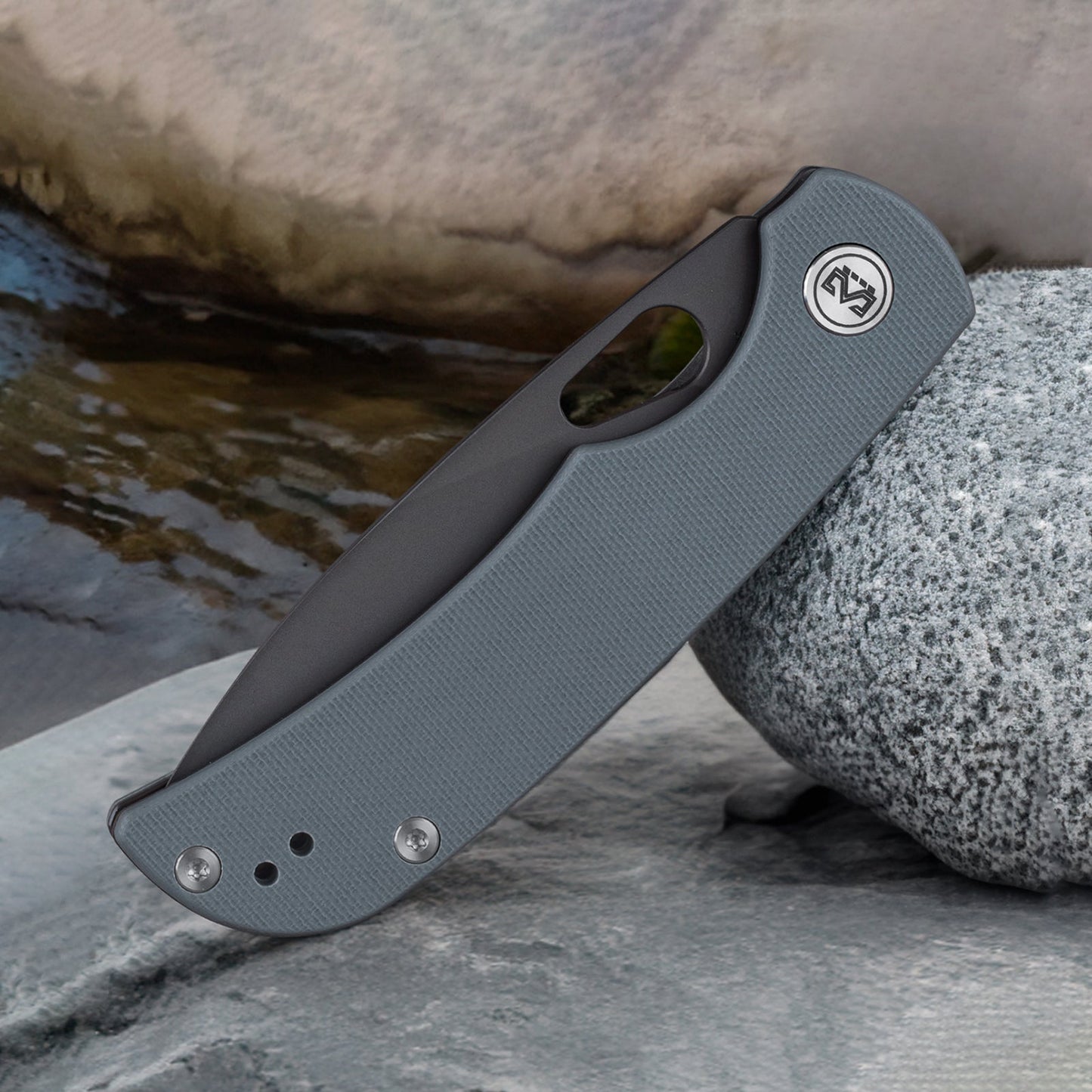Miguron Moyarl Folding Knife 3.25" Dark Grey PVD 14C28N Blade Dark Grey G10 Handle MGR-806DG