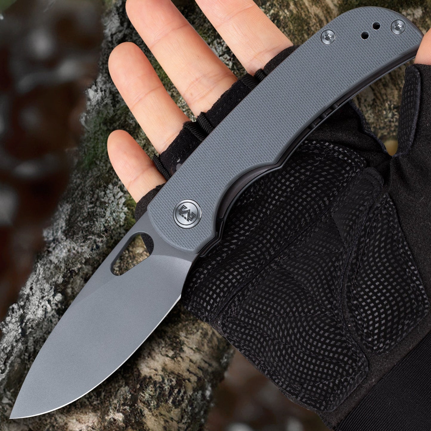 Miguron Moyarl Folding Knife 3.25" Dark Grey PVD 14C28N Blade Dark Grey G10 Handle MGR-806DG