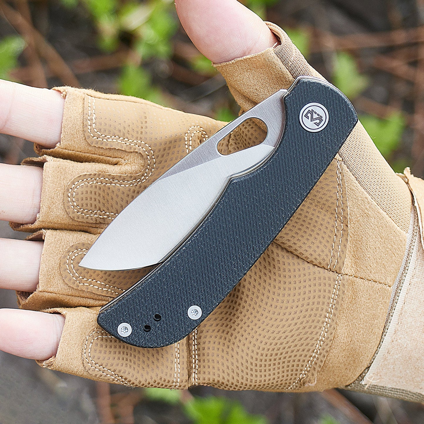 Miguron Moyarl Folding Knife 3.25" 14C28N Satin Blade Black Micarta Handle MGR-806MWBK