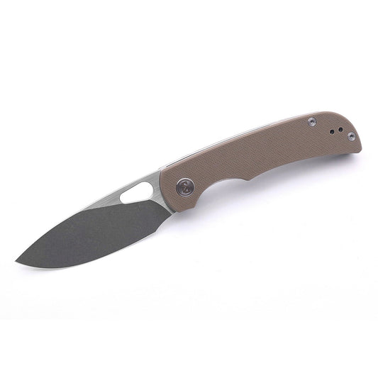 Miguron Moyarl Folding Knife 3.25" Stonewash/Satin 14C28N Blade Tan G10 Handle MGR-806TN