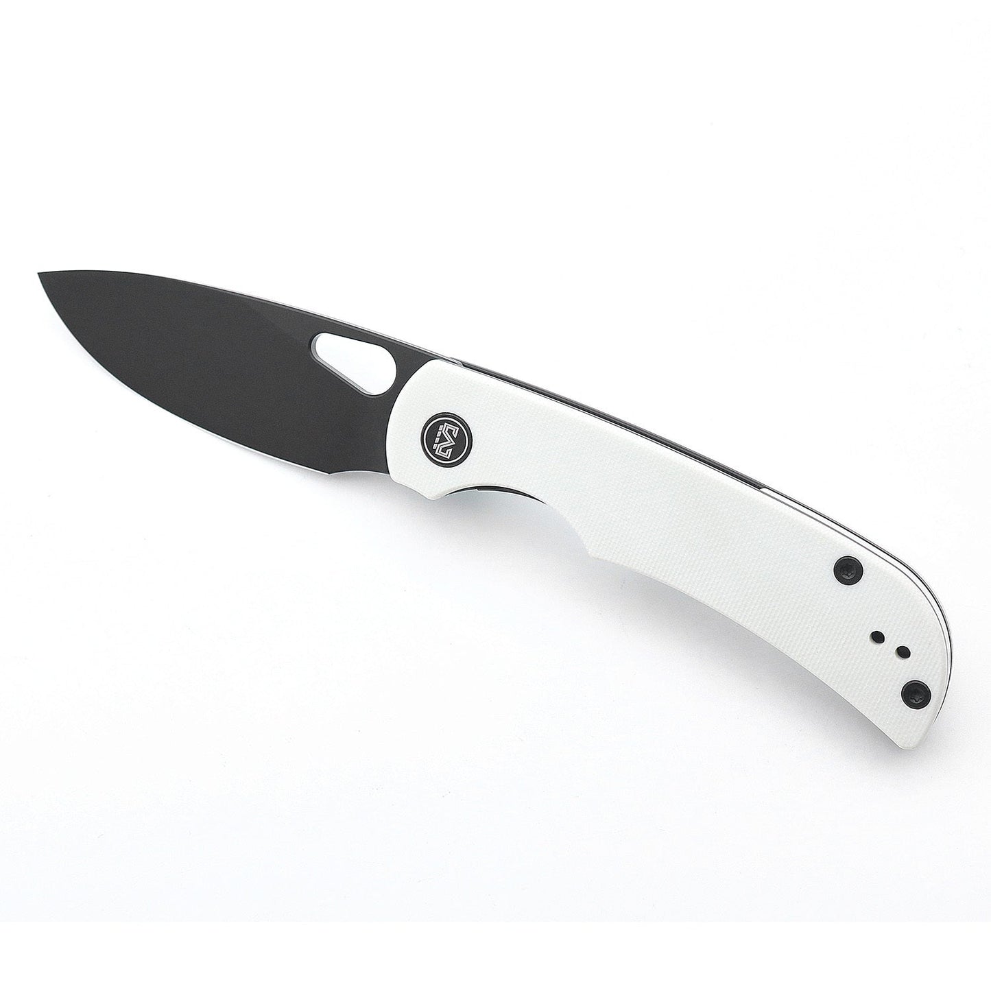 Miguron Moyarl Folding Knife 3.25" Black PVD 14C28N Blade White G10 Handle MGR-806WH