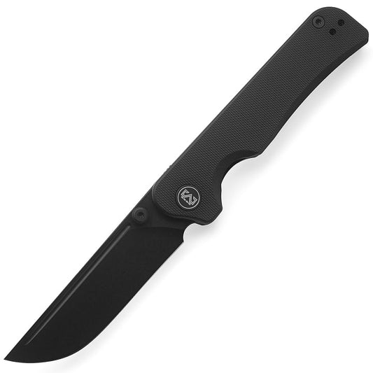 Miguron Pagos MGR-807SBK front view – 3.16″ black PVD 14C28N drop point folding knife