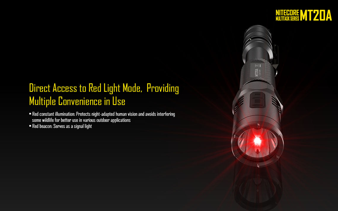 Nitecore MT20A 2x AA 360 Lumens CREE XP-G2 R5 LED Flashlight