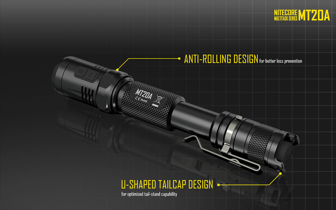 Nitecore MT20A 2x AA 360 Lumens CREE XP-G2 R5 LED Flashlight