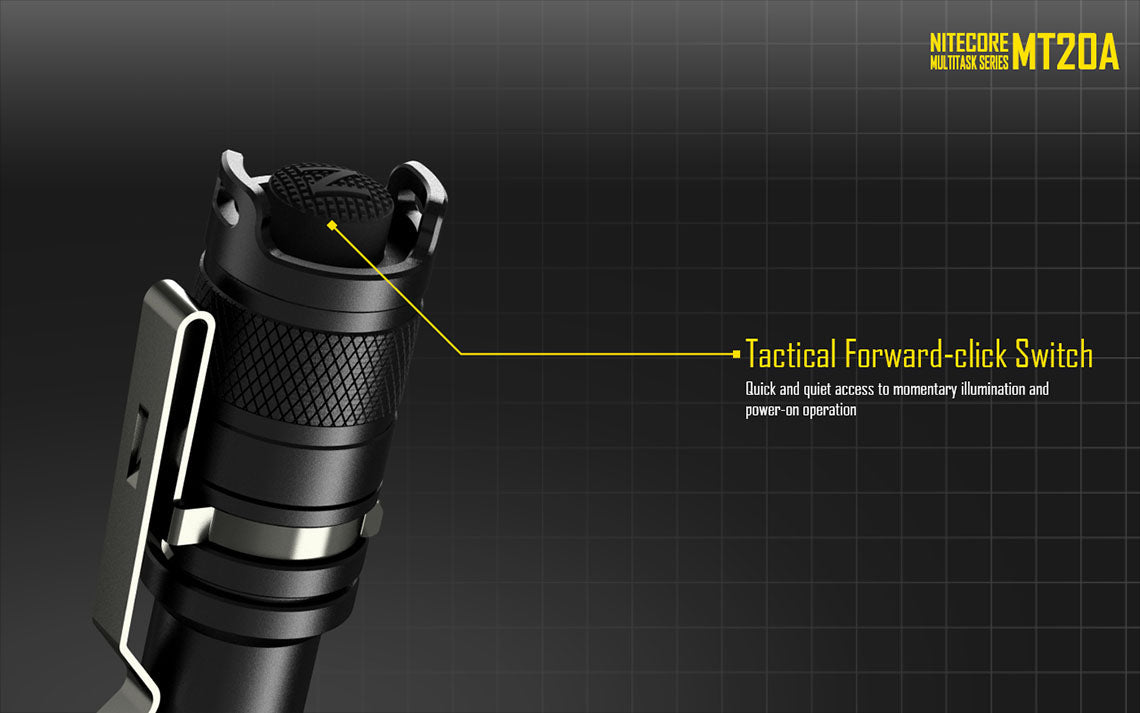 Nitecore MT20A 2x AA 360 Lumens CREE XP-G2 R5 LED Flashlight