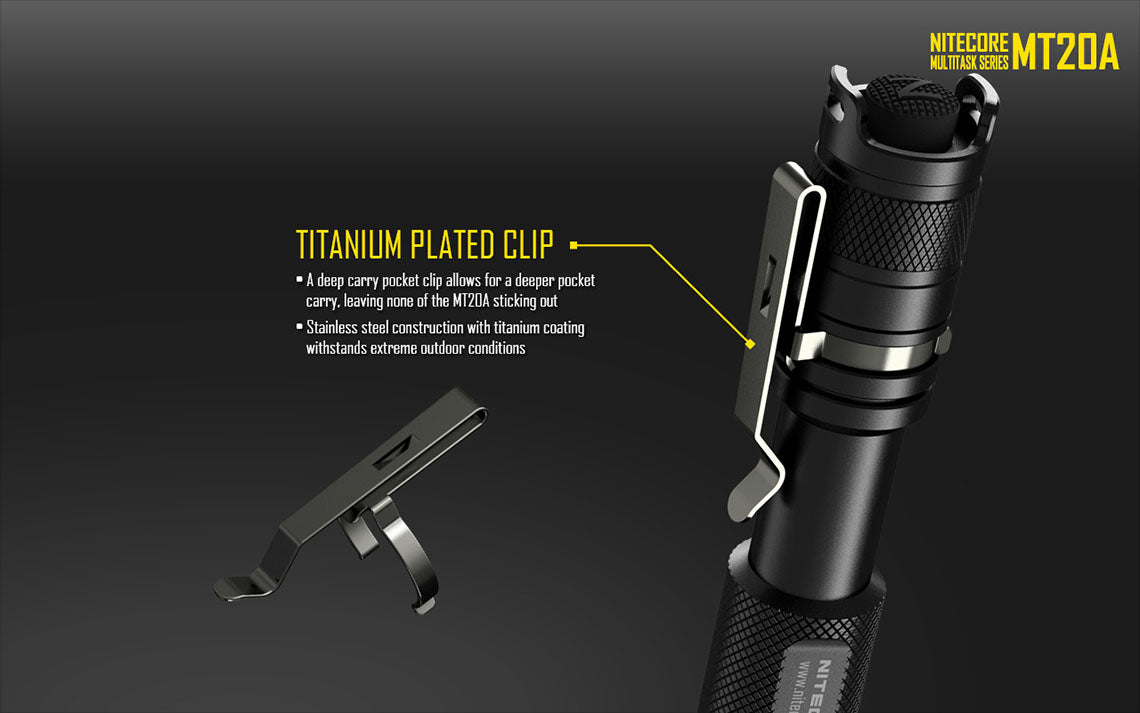 Nitecore MT20A 2x AA 360 Lumens CREE XP-G2 R5 LED Flashlight
