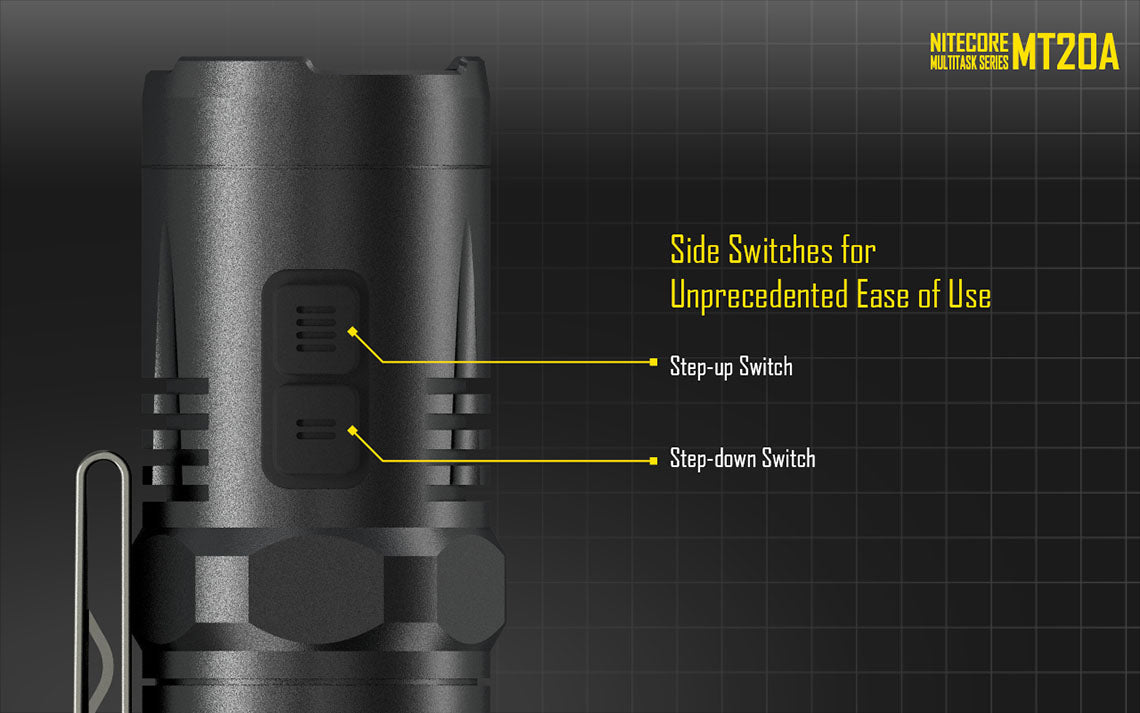 Nitecore MT20A 2x AA 360 Lumens CREE XP-G2 R5 LED Flashlight