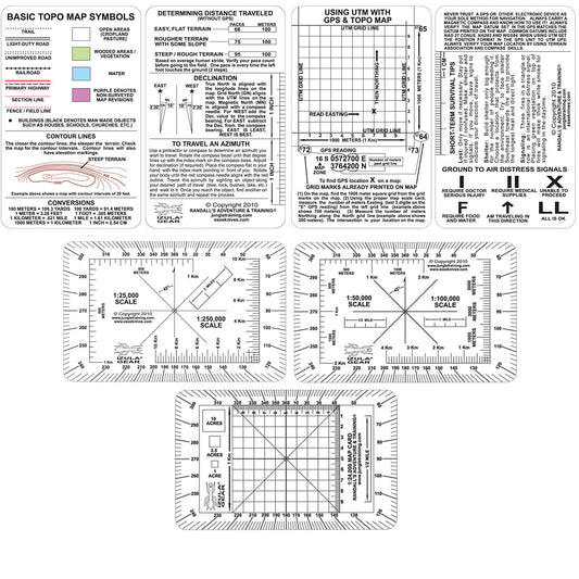 ESEE Izula Gear Navigation Card Set