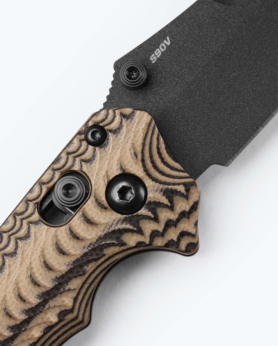 Benchmade Mini Bedlam 865BK-01 black G10 handle scales