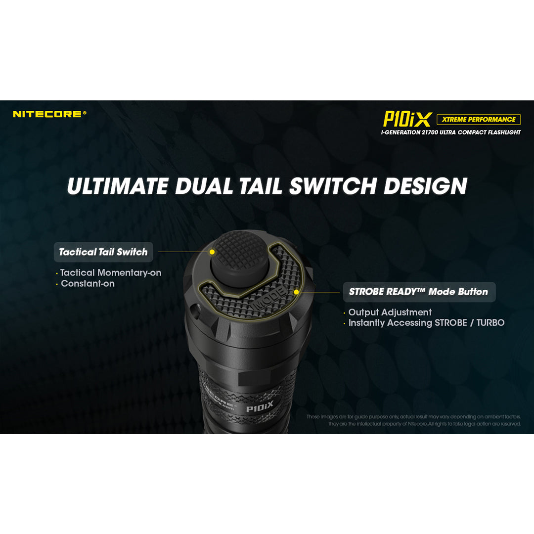 Nitecore P10iX NIT-P10iX 4000 lumen LED tactical flashlight – manufacturer feature image 2