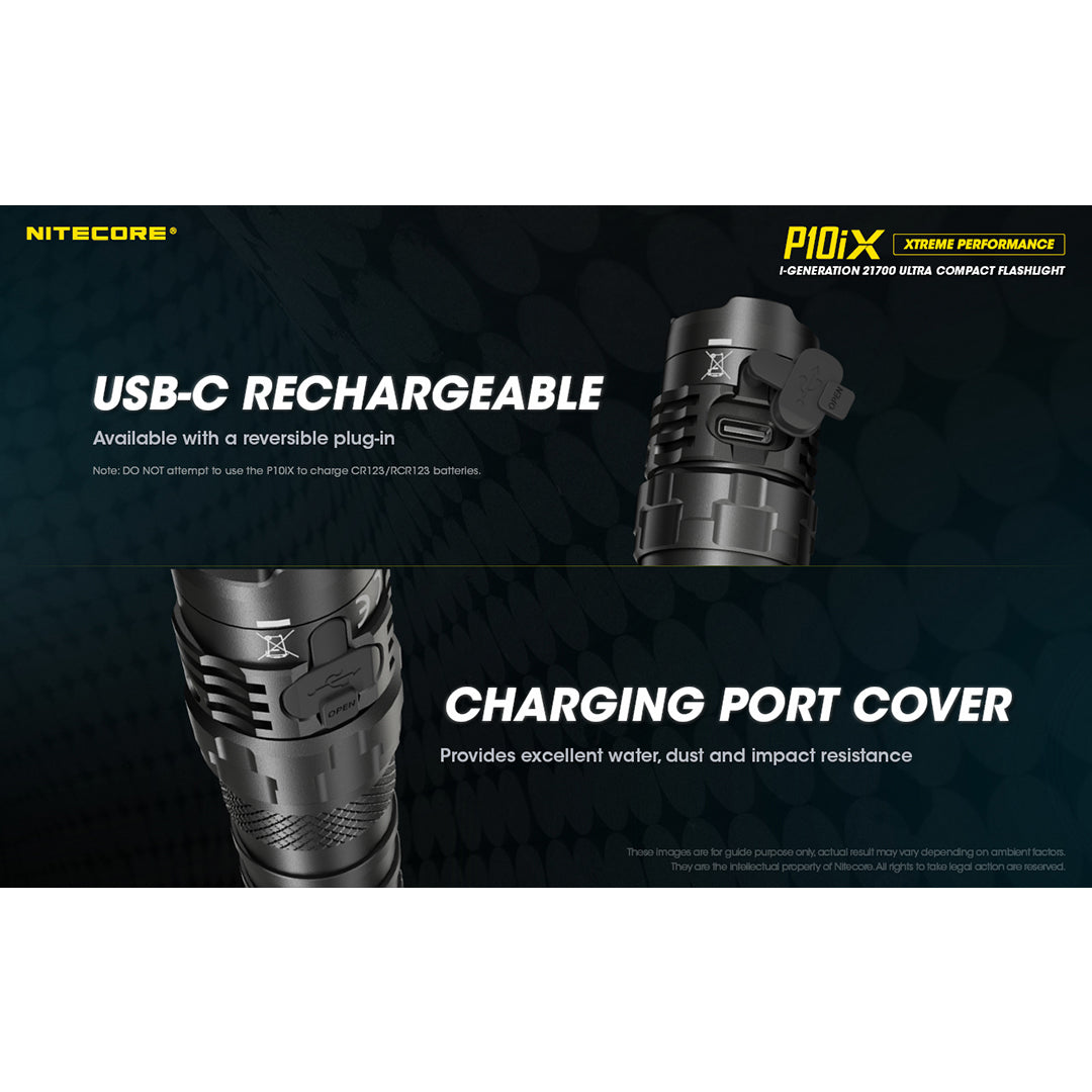 Nitecore P10iX NIT-P10iX 4000 lumen LED tactical flashlight – manufacturer feature image 3