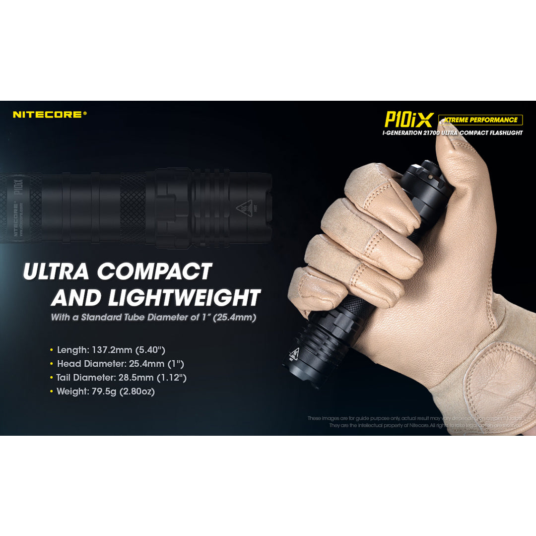 Nitecore P10iX NIT-P10iX 4000 lumen LED tactical flashlight – manufacturer feature image 4
