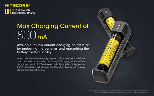 Nitecore UI1 single-slot USB Li-ion battery charger – product view