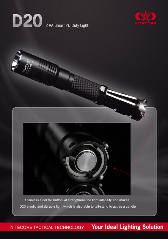 NiteCore SpartPD D20 CREE XR-E LED Flashlight