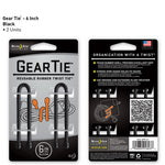 Nite Ize Gear Tie 6 inch - Black 2pk