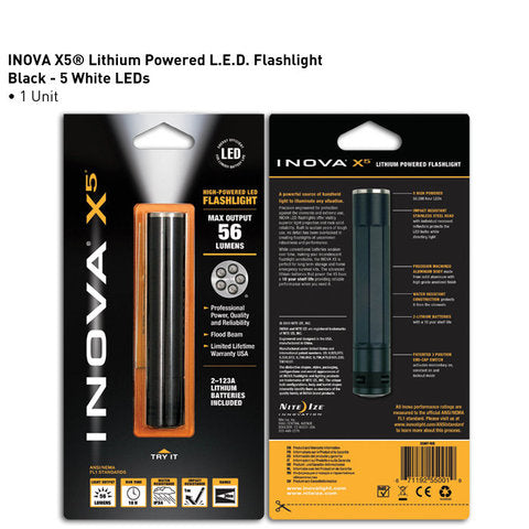 Inova X5 LED Flashlight - Black