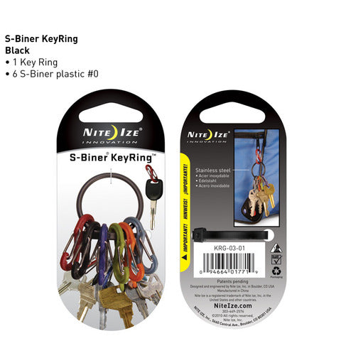 Nite Ize S-Biner Key Ring - Black
