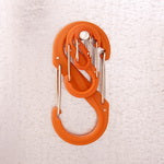 Nite Ize Plastic S-Biner #0 Orange 2pk