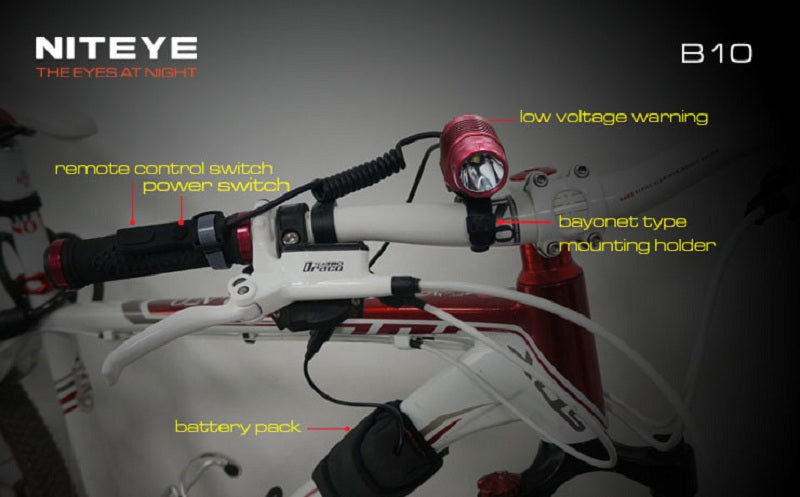 Niteye B10 CREE XM-L U2 LED 600 Lumen Bicycle Light