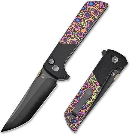 North Mountain Blade 2407-GlowCF-DLC CHOP2 3.5" DLC Folding Knife - Glow Carbon Fiber