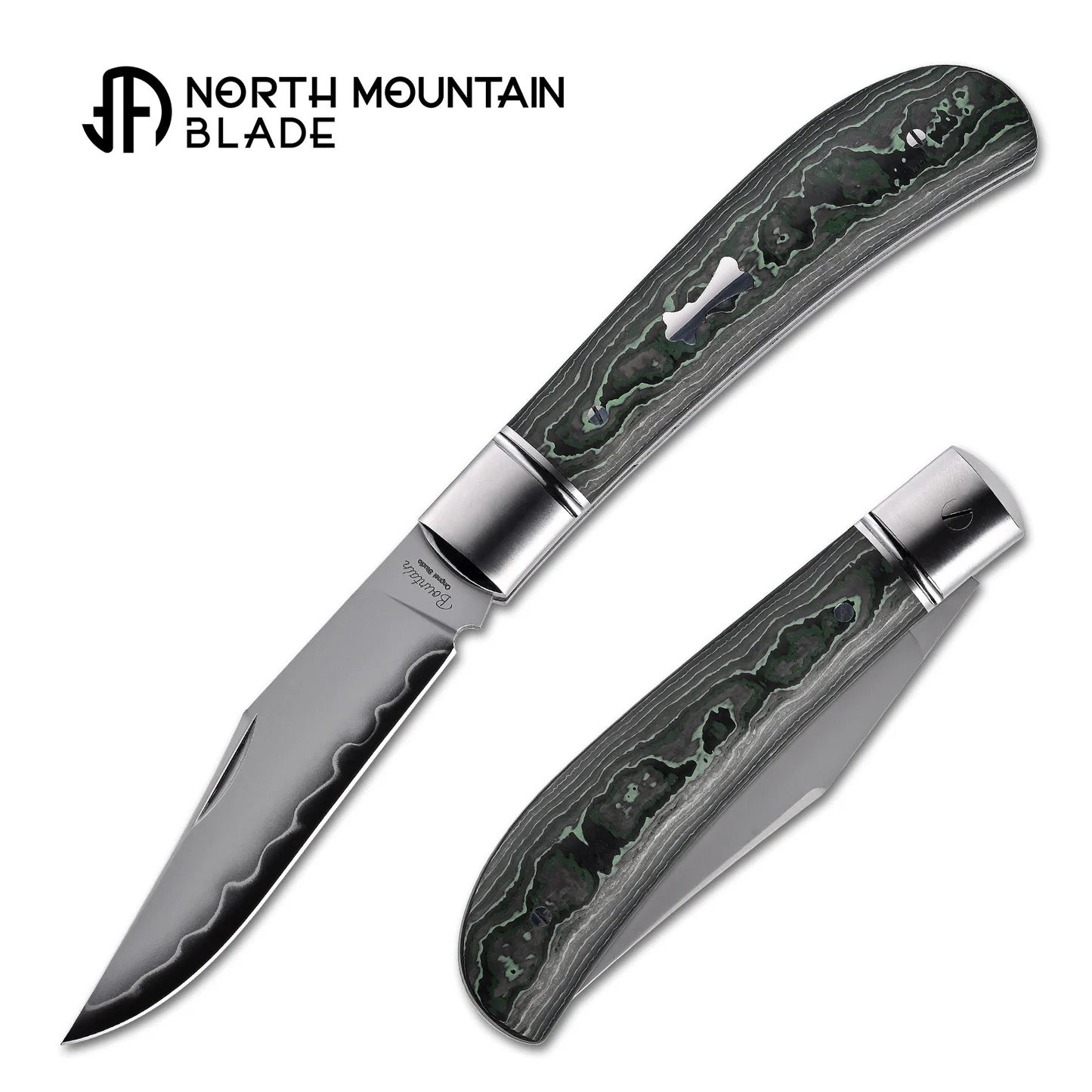 North Mountain Blade 2531-GRCF lanny gentleman folding knife front view