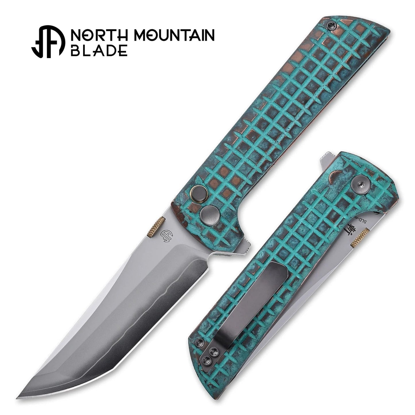 North Mountain Blade – Chop 2 – 2406-Shipwreck – 3.5" SLD-Magic Button Lock Folding Knife