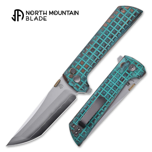 North Mountain Blade – Chop 2 – 2406-Shipwreck – 3.5" SLD-Magic Button Lock Folding Knife