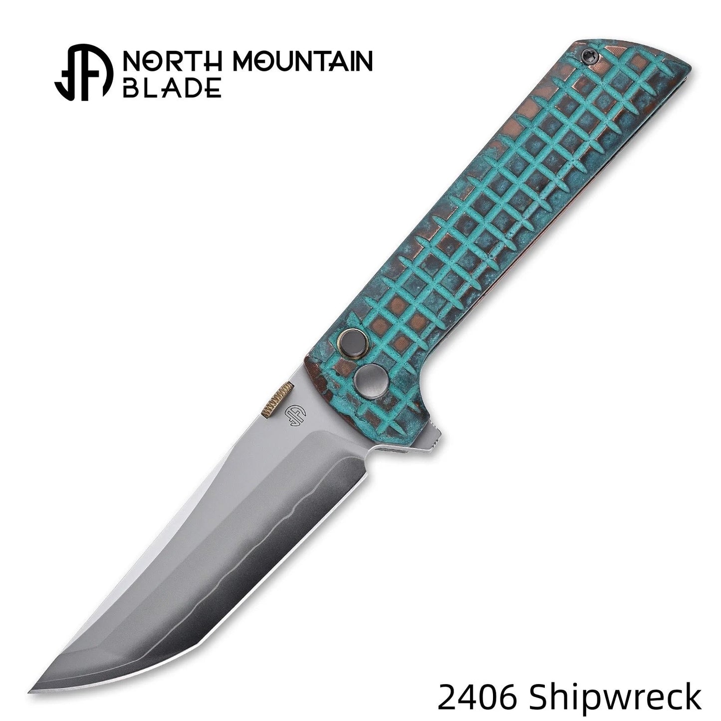 North Mountain Blade – Chop 2 – 2406-Shipwreck – 3.5" SLD-Magic Button Lock Folding Knife