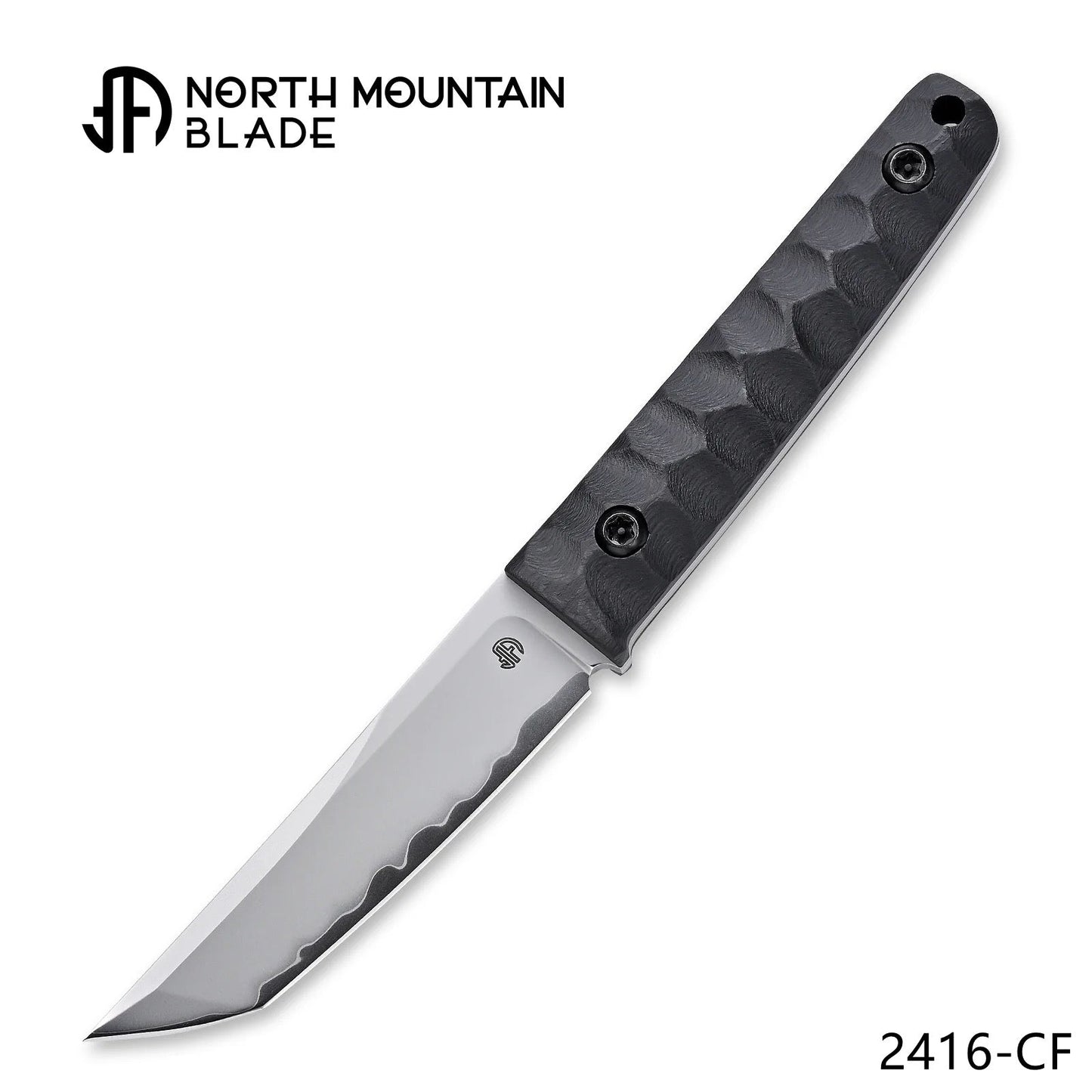 North Mountain Blade CHOP MINI 3.39" SLD-MAGIC Fixed Blade Carbon Fiber Handle Kydex Sheath Included 2416-CF