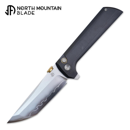 North Mountain Blade Chop 2 â€“ SLD-Magic Black G10 Knife | .45 Thumb Disc & Button Lock (2406BK)
