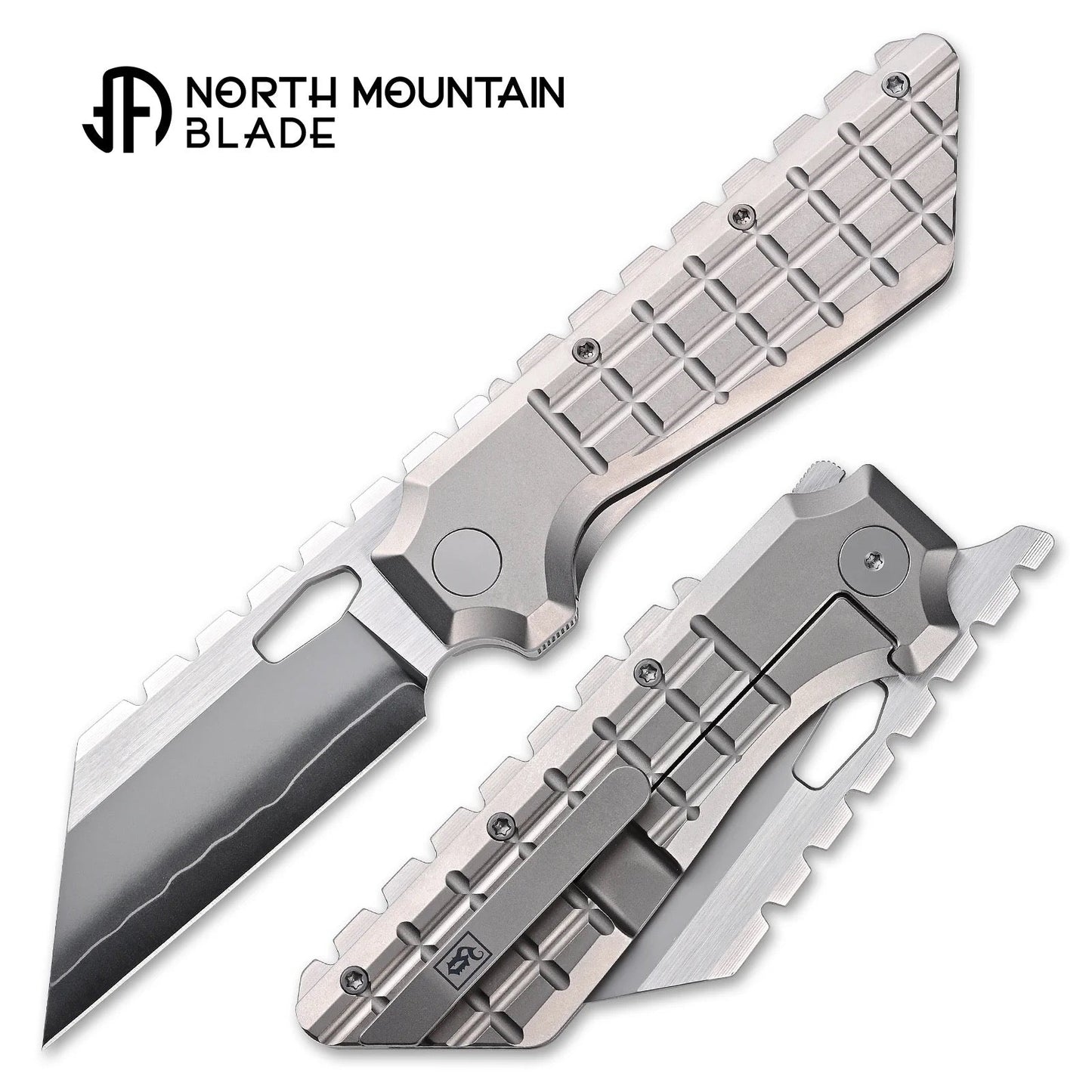 North Mountain Blade 2537-Ti gripper v2 titanium handle folding knife