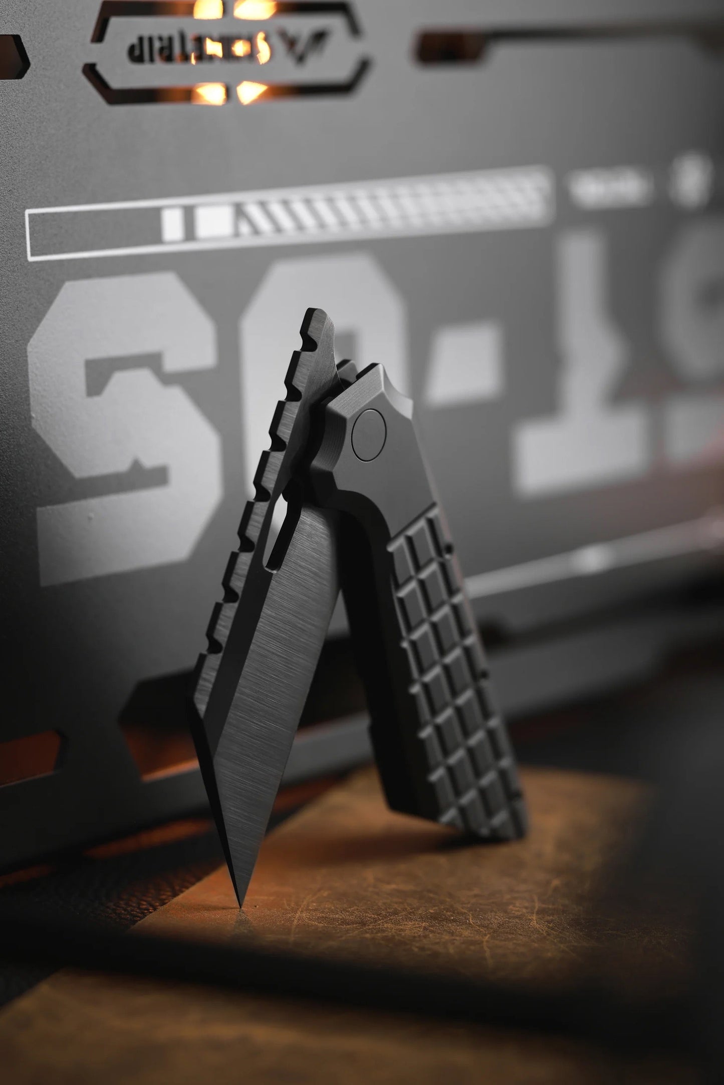 North Mountain Blade x Jason Grant The Gripper V2 3V DLC Blade Black Titanium Handles| 2537-TI-DLC