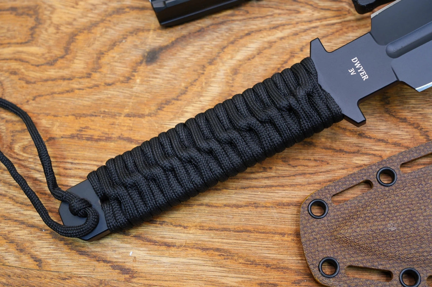 North Mountain Blade JW – 5.5" CPM-3V Double-Edged Tactical Knife (Black)