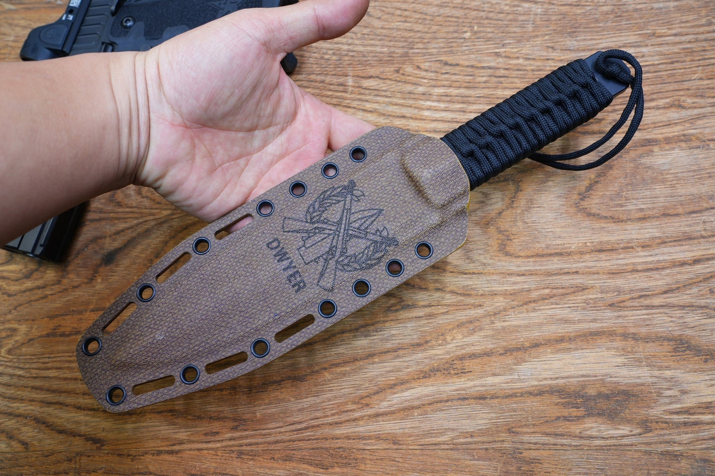 North Mountain Blade JW – 5.5" CPM-3V Double-Edged Tactical Knife (Black)