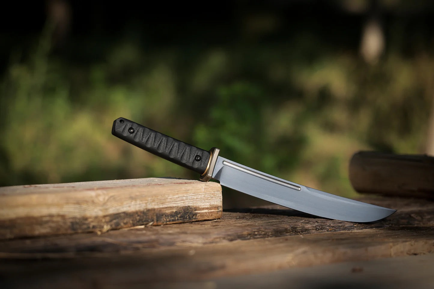 North Mountain Blade “Ninja” Tanto 9.45" Hand-Polished HITACHI SLD-MAGIC Fixed Blade 3-Layer Steel
