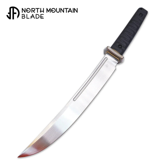 North Mountain Blade NMB-Ninja tanto hand polished fixed blade front view