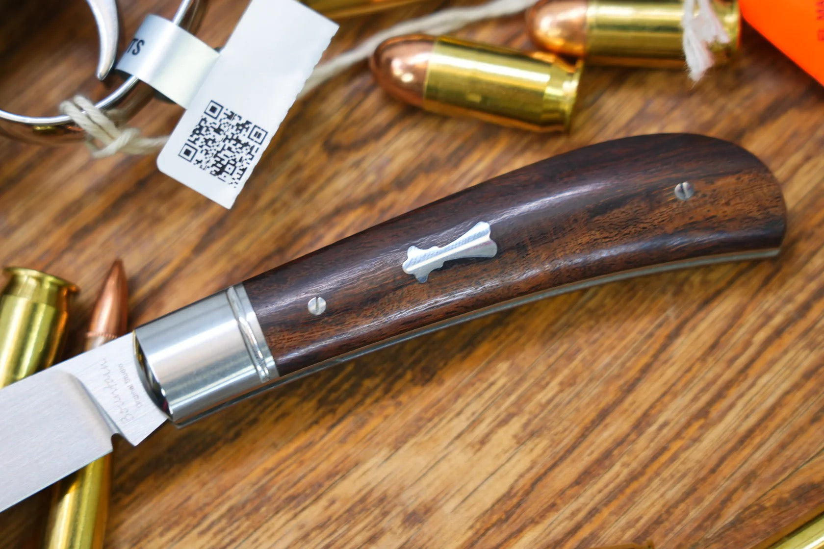 North Mountain Blade Lanny-M390-desert-ironwood traditional pocket knife m390 desert ironwood handle